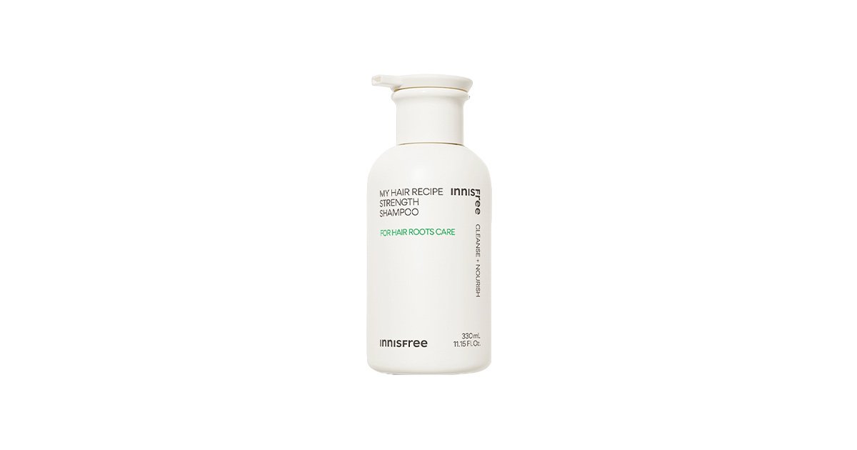 Innisfree My Hair Recipe Strength Shampoo (For Hair Roots Care) 330ml - Kbazar Korean Cosmetics Store