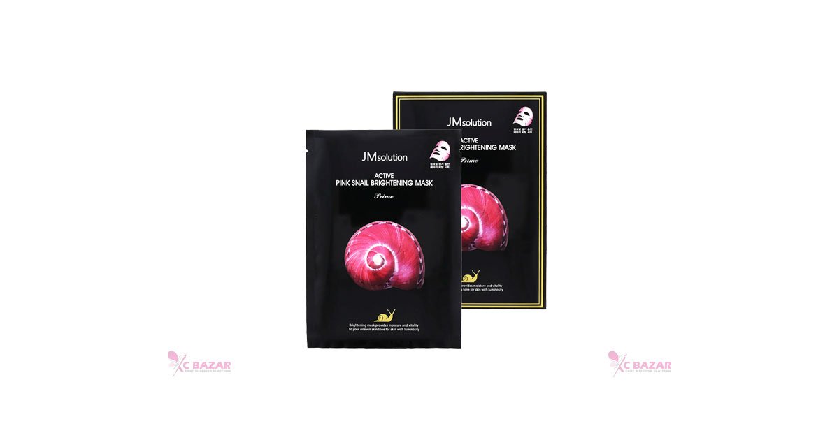 JMsolution Active Pink Snail Brightening Mask Prime 30 ml - Kbazar - Korean Cosmetics Store