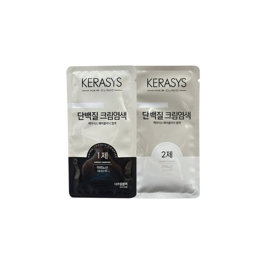 Kerasys Amino Acid & Protein Permanent Hair Color – NATURAL BLACK - Kbazar - Korean Cosmetics Store