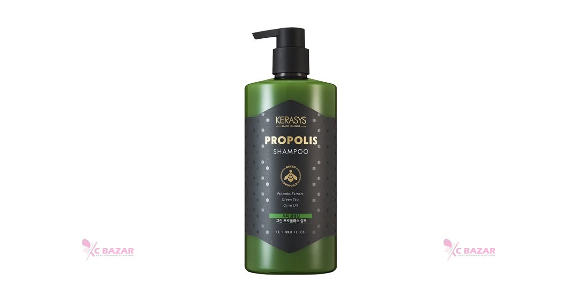 Kerasys Green Propolis Scalp Cleansing Shampoo 1 L - Kbazar - Korean Cosmetics Store