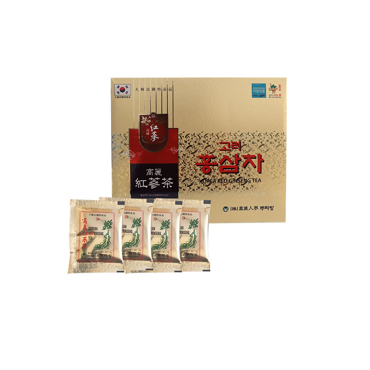 Korean Red Ginseng Tea 3g - 50 pcs Box - Kbazar - Korean Cosmetics Store