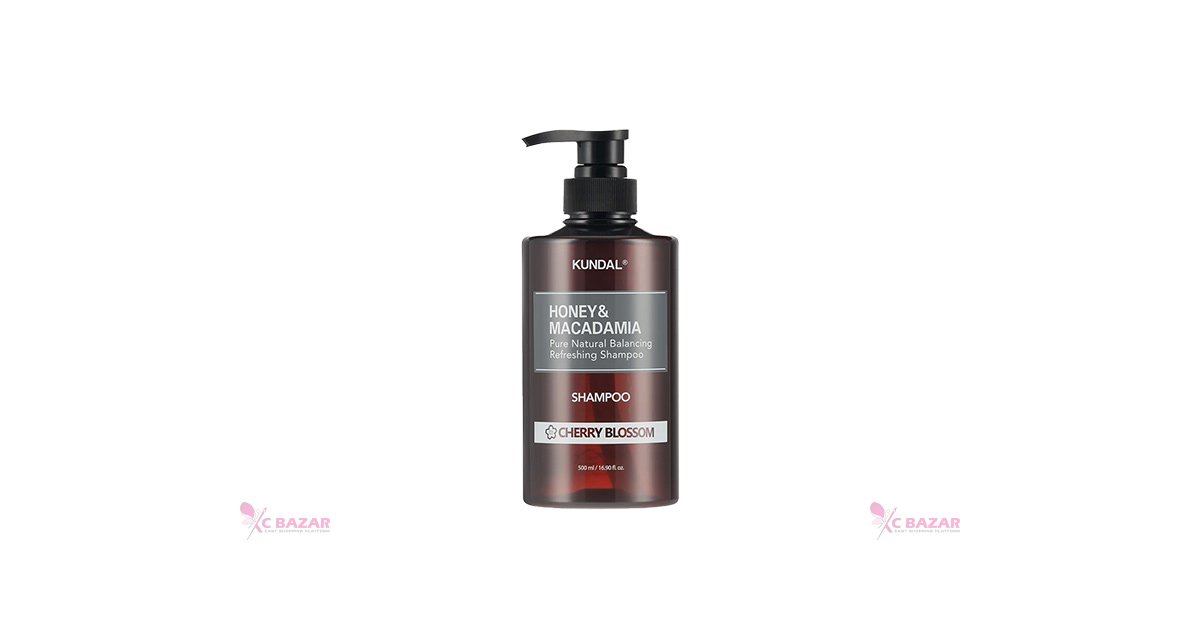 Kundal Honey & Macadamia Shampoo (Cherry Blossom) 500 ml - Kbazar - Korean Cosmetics Store