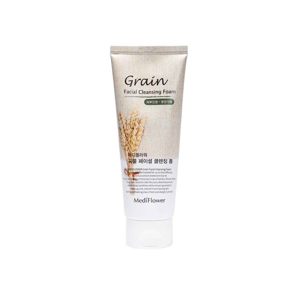 MEDIFLOWER Grain Facial Cleansing Foam 150 ml - Kbazar - Korean Cosmetics Store