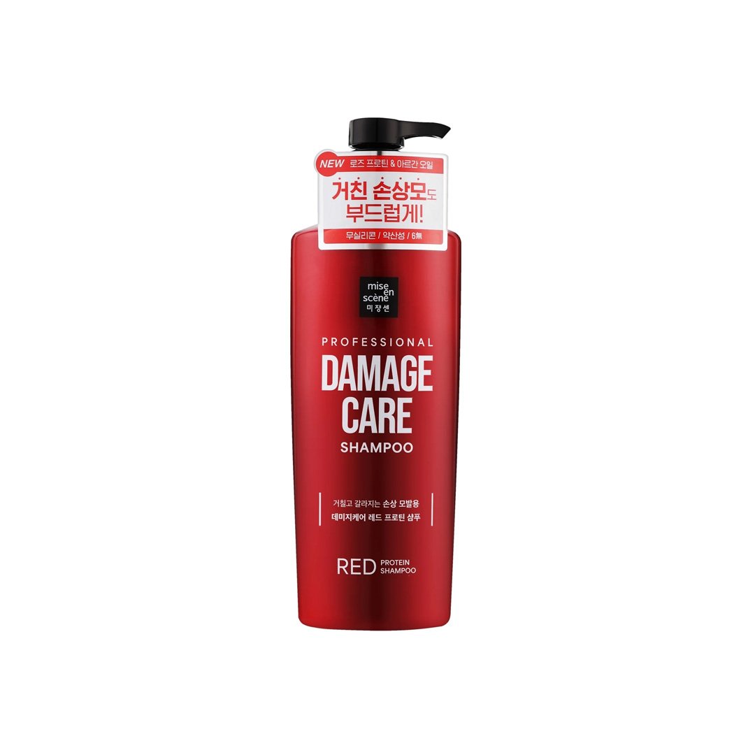 Mise En Scene Damage Care - Red Protein Shampoo 680 ml - Kbazar - Korean Cosmetics Store