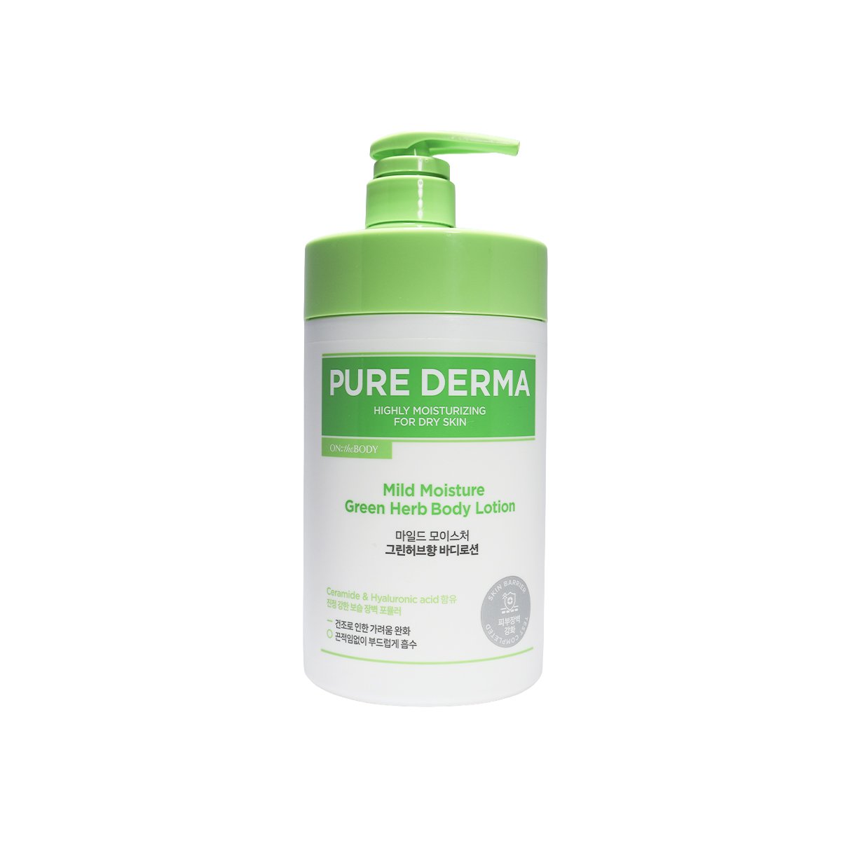 On The Body Pure Derma Moisture Body Lotion 1000 ml - BABY POWDER SCENT - Kbazar Korean Cosmetics Store