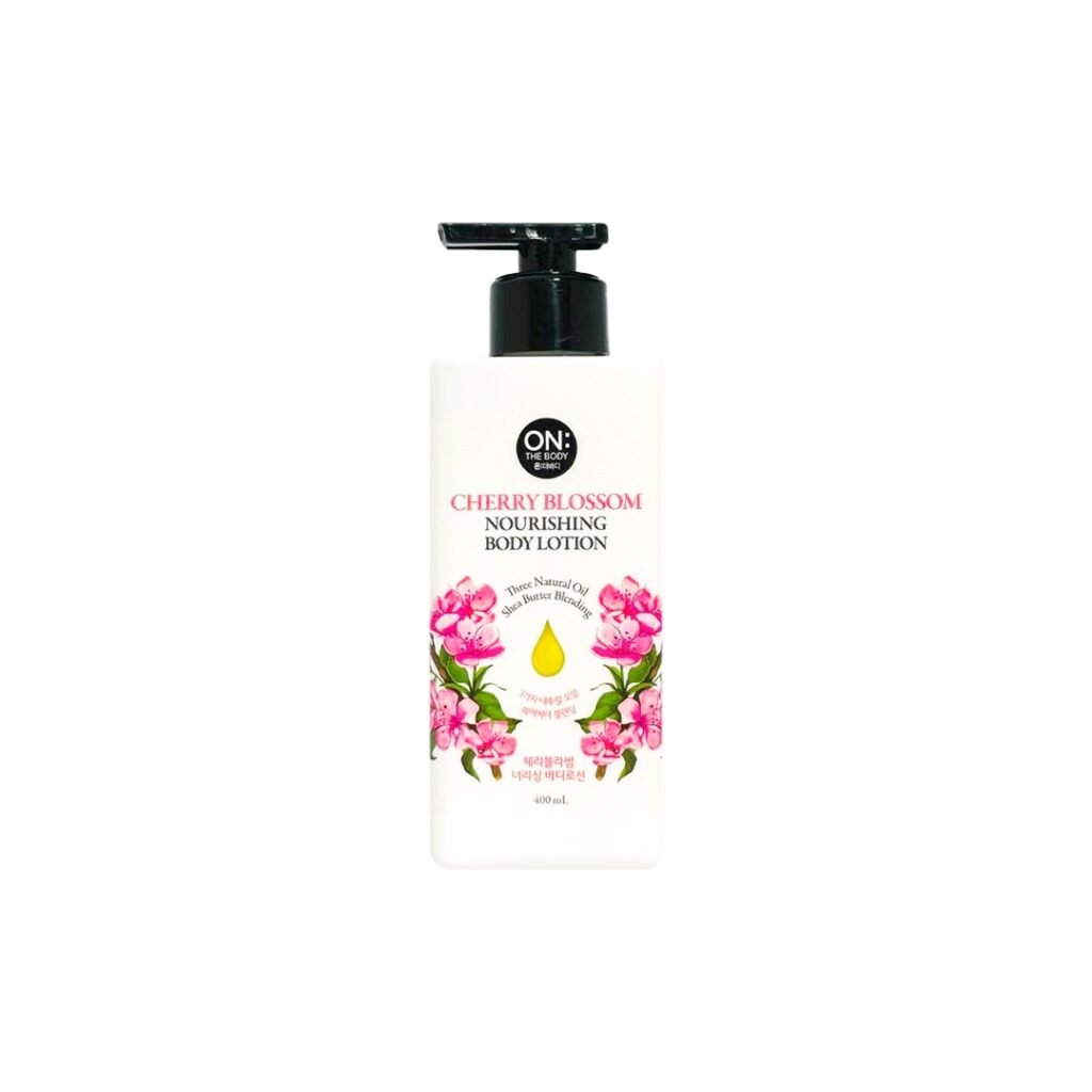 On the body English Iris Nourishing Body Lotion 400 ml – Cherry Blossom - Kbazar - Korean Cosmetics Store