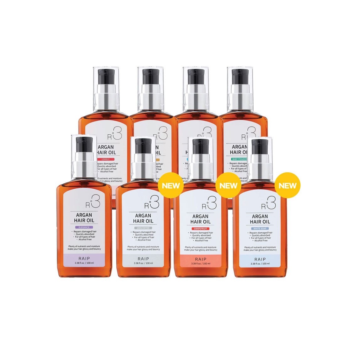 Raip R3 Argan Hair Oil 100 ml - BABY POWDER - Kbazar Korean Cosmetics Store