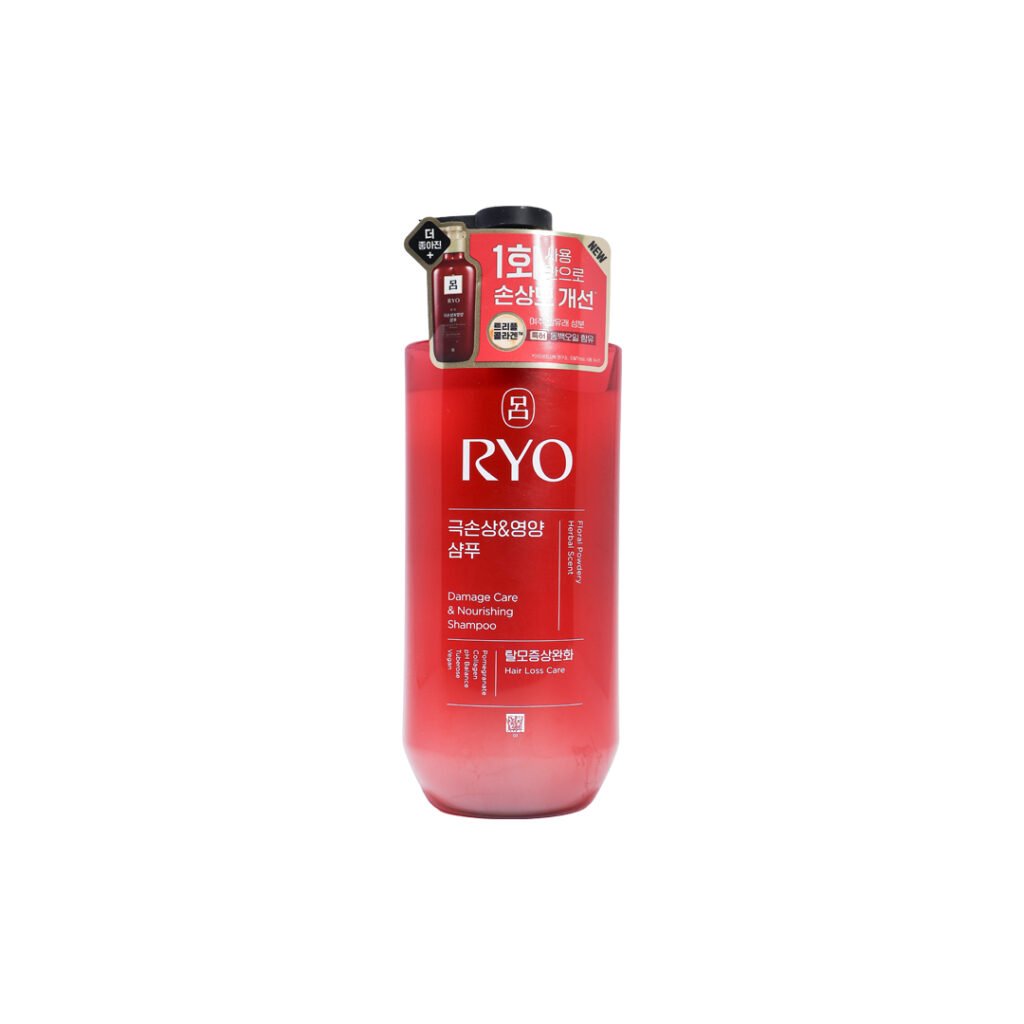 Ryo Damage Care & Nourishing Shampoo – Floral Powdery Herbal Scent 480 ml - Kbazar Korean Cosmetics Store