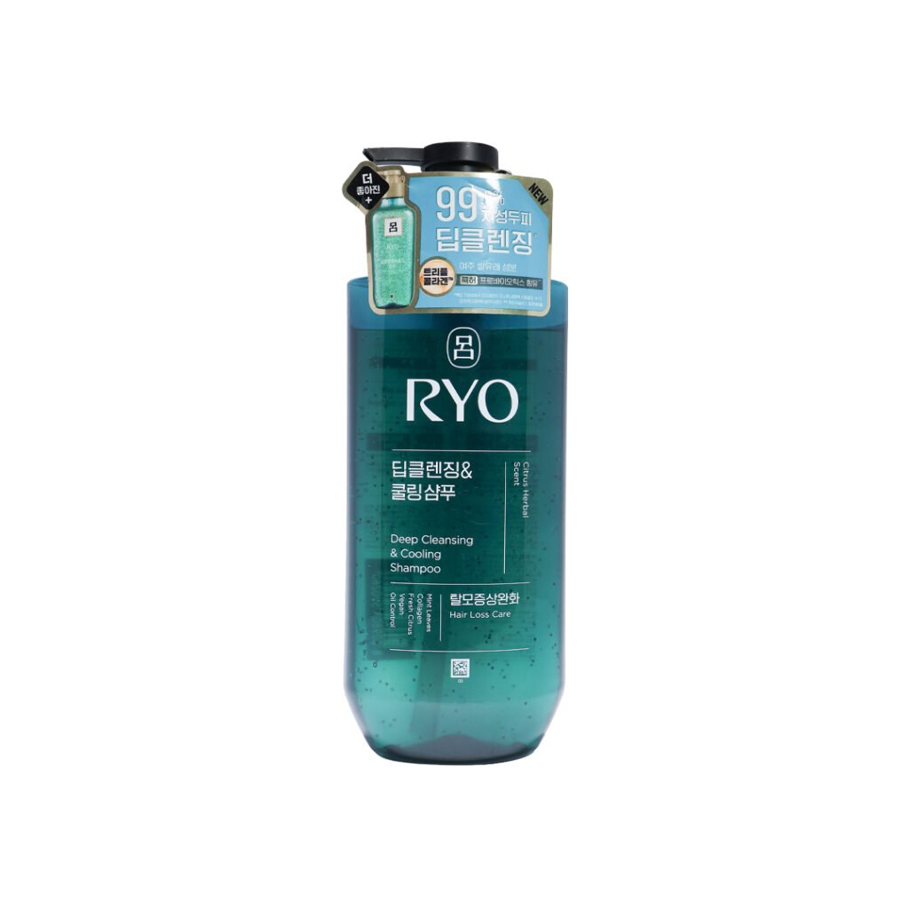 Ryo Deep Cleansing & Cooling Shampoo – Citrus Herbal Scent 480 ml - Kbazar - Korean Cosmetics Store