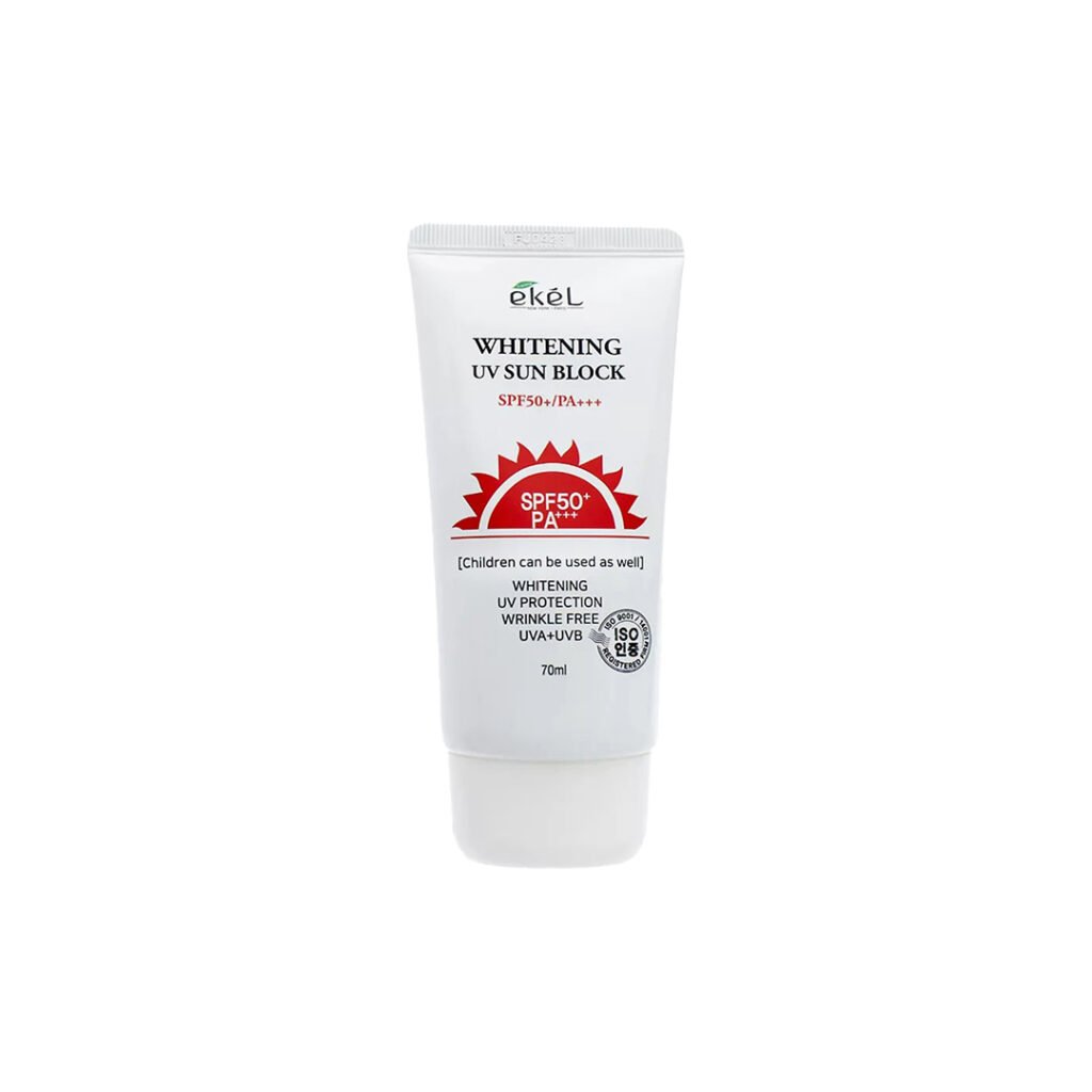 Ekel Whitening UV Sun Block SPF 50+/PA+++ 70 ml - Kbazar - Korean Cosmetics Store