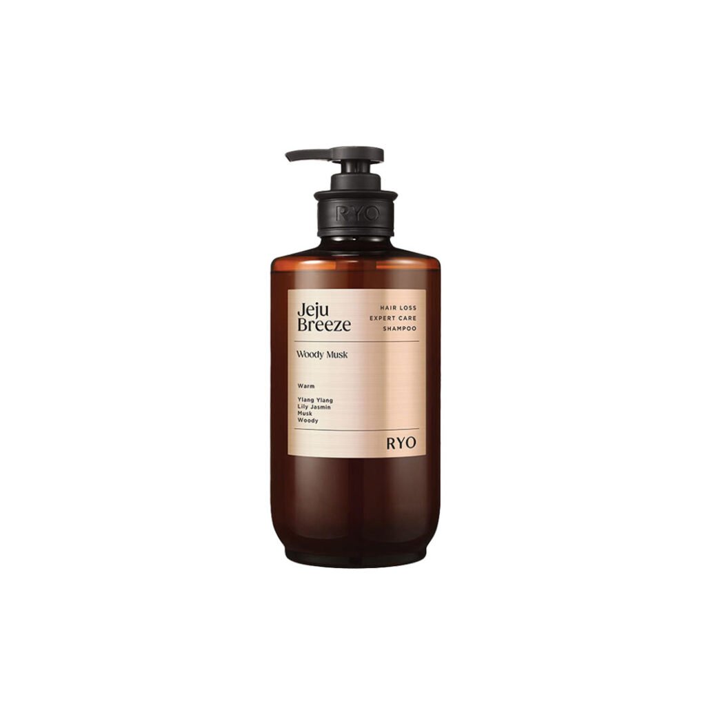 RYO Jeju Breeze Hair Loss Expert Care Shampoo (Woody Musk) 585 ml - Kbazar - Korean Cosmetics Store