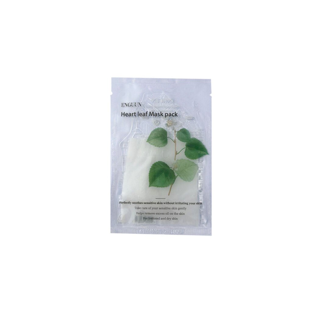 Enguun Mask Pack -Sheet Mask – HEART LEAF - Kbazar - Korean Cosmetics Store