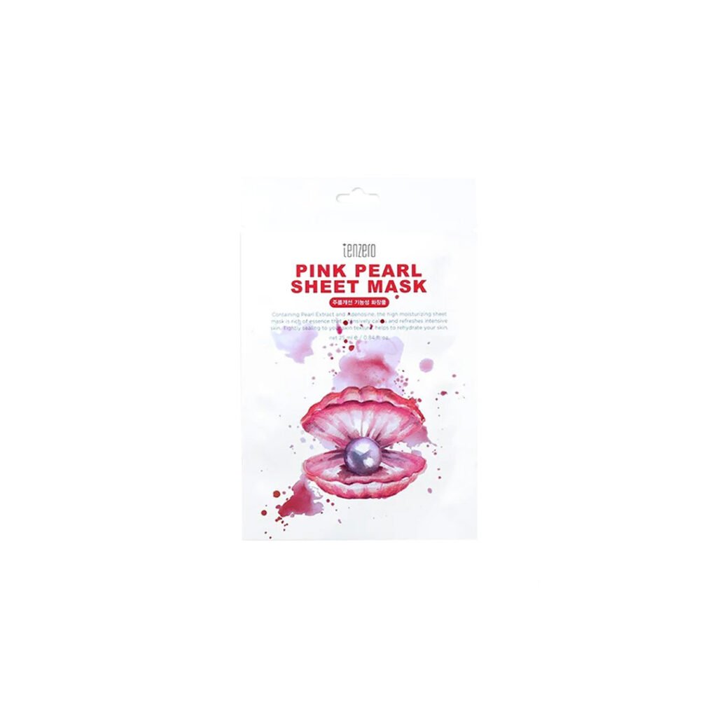 Tenzero Sheet Mask 25 ml – PINK PEARL - Kbazar - Korean Cosmetics Store