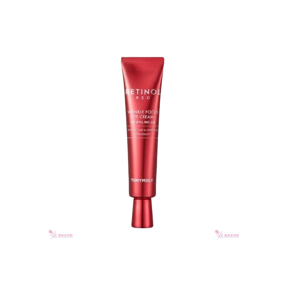 Tonymoly Red Retinol Wrinkle Focus Eye Cream 30 ml - Kbazar - Korean Cosmetics Store