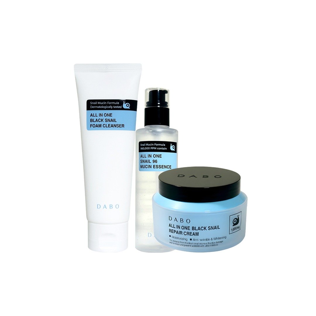 DABO Black Snail Repair & Glow Combo - Kbazar - Korean Cosmetics Store