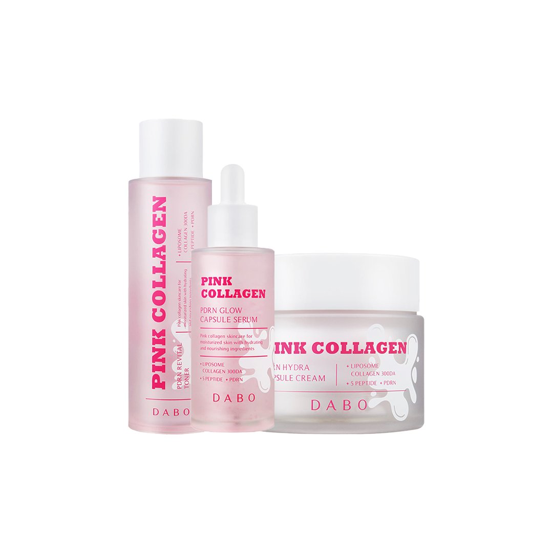 Dabo Pink Collagen PDRN Cream, Serum & Toner – Combo Price in Bangladesh | Kbazar