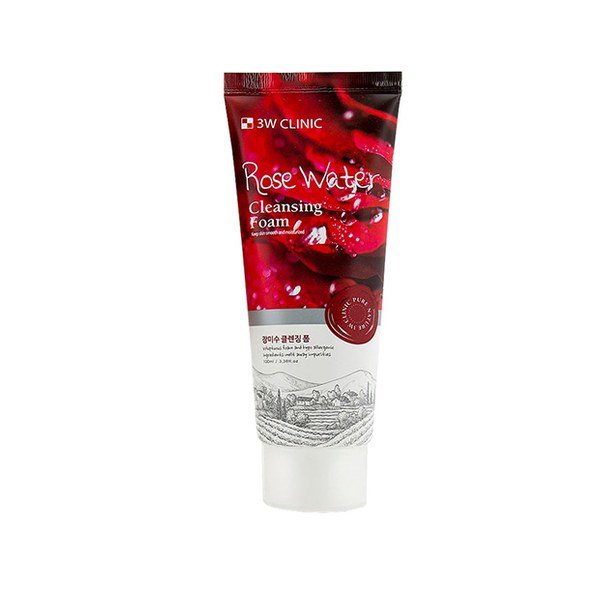 3w Clinic Rose Water Cleansing Foam 100ml face cleanser or face wash price in Bangladesh at Kbazar