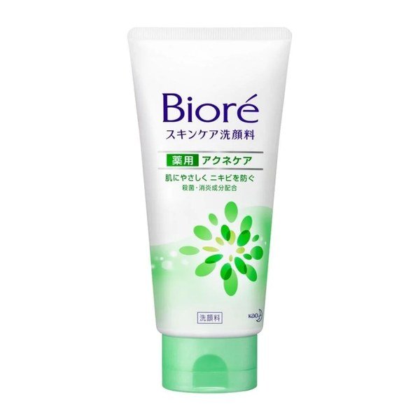 Biore Skin Care Medicated Facial Wash Acne Care 130g - Kbazar Korean Cosmetics Store