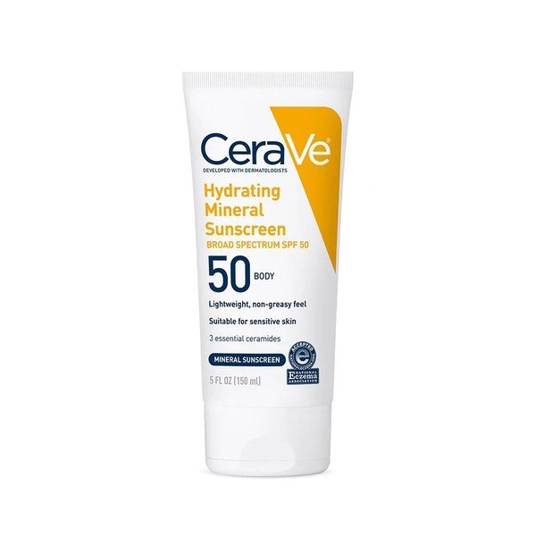 CeraVe Hydrating Mineral Body Sunscreen Broad Spectrum SPF 50 150ml Price in Bangladesh | Kbazar