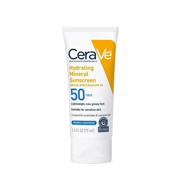 Cerave Hydrating Mineral Sunscreen SPF 50 Face – 75 ml - Kbazar - Korean Cosmetics Store
