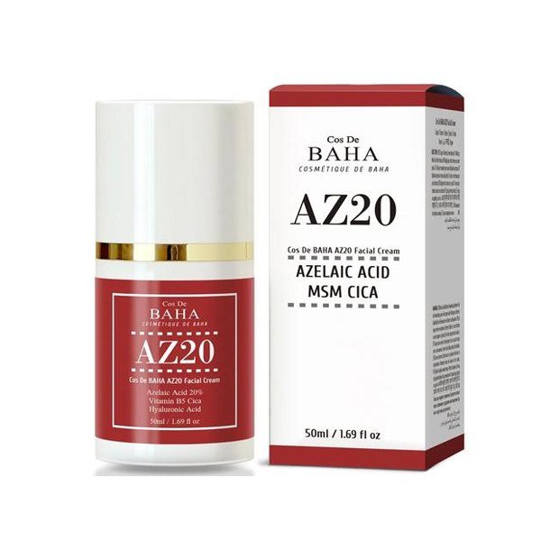 Cos De Baha Azelaic Acid 20% Cream AZ20 50ml - Kbazar Korean Cosmetics Store