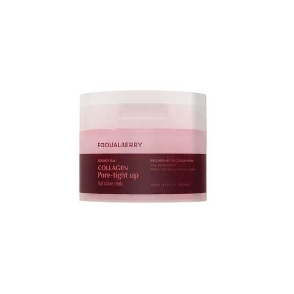 EQQUALBERRY Collagen Pore-Tight Up Gel Toner Pads 60Pads toner, face mist or essence price in Bangladesh at Kbazar