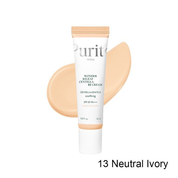Purito Wonder Releaf Centella BB Cream SPF30 PA+++ (13 Neutral Ivory) 30ml - Kbazar Korean Cosmetics Store