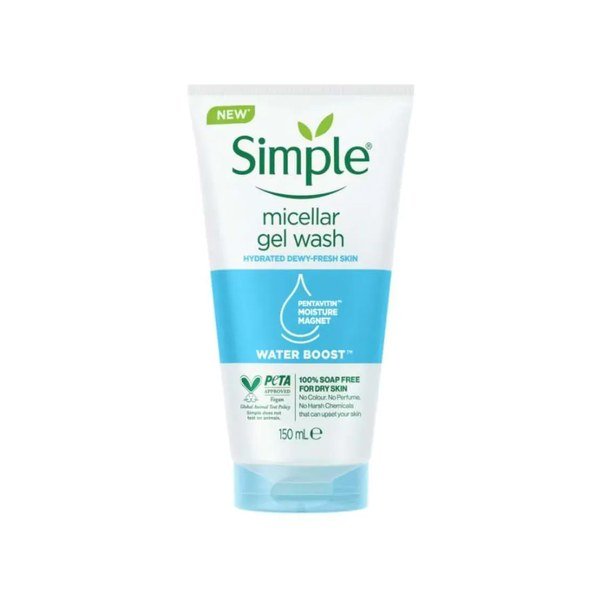 Simple Water Boost Micellar Facial Gel Wash 150ml - Kbazar - Korean Cosmetics Store