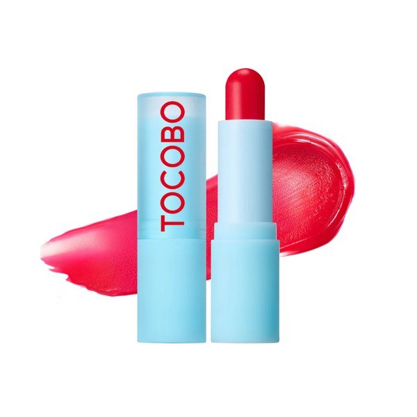 Tocobo Glass Tinted lip Balm 011 Flush Cherry 3.5g - Kbazar - Korean Cosmetics Store