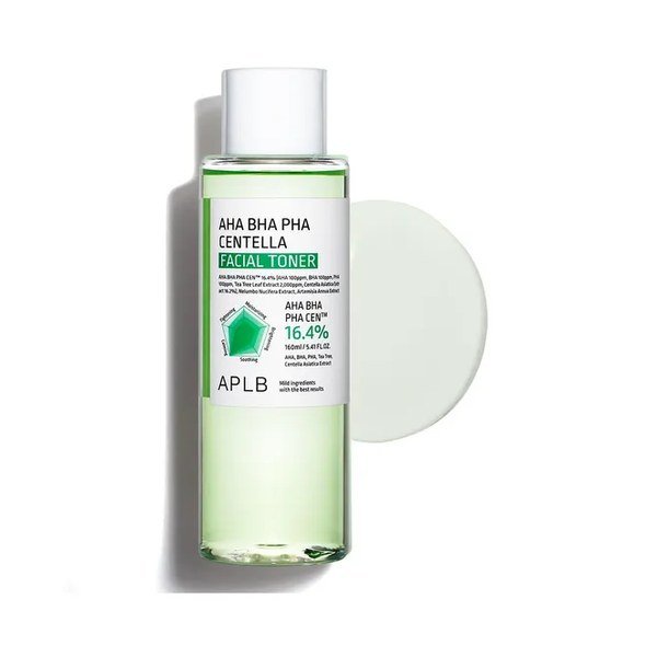 APLB AHA BHA PHA Centella Facial Toner 160ml - Kbazar - Korean Cosmetics Store
