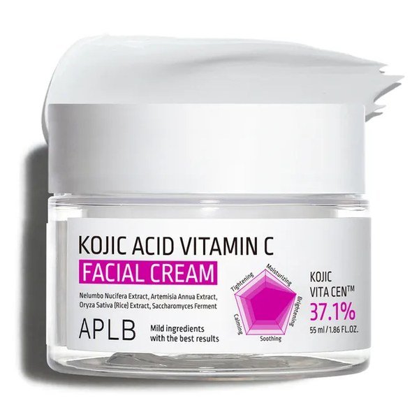 APLB Kojic Acid Vitamin C Facial Cream 55ml - Kbazar - Korean Cosmetics Store