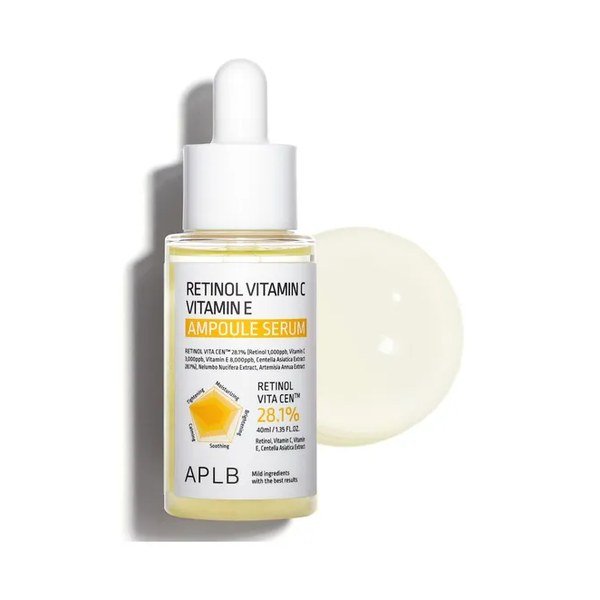 APLB Retinol Vitamin C Vitamin E Ampoule Serum 40ml - Kbazar - Korean Cosmetics Store