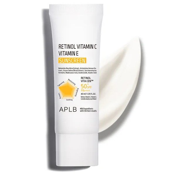 APLB Retinol Vitamin C Vitamin E Sunscreen 40ml - Kbazar - Korean Cosmetics Store