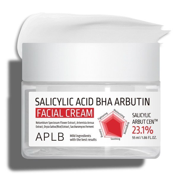 APLB Salicylic Acid BHA Arbutin Facial Cream 55ml - Kbazar - Korean Cosmetics Store