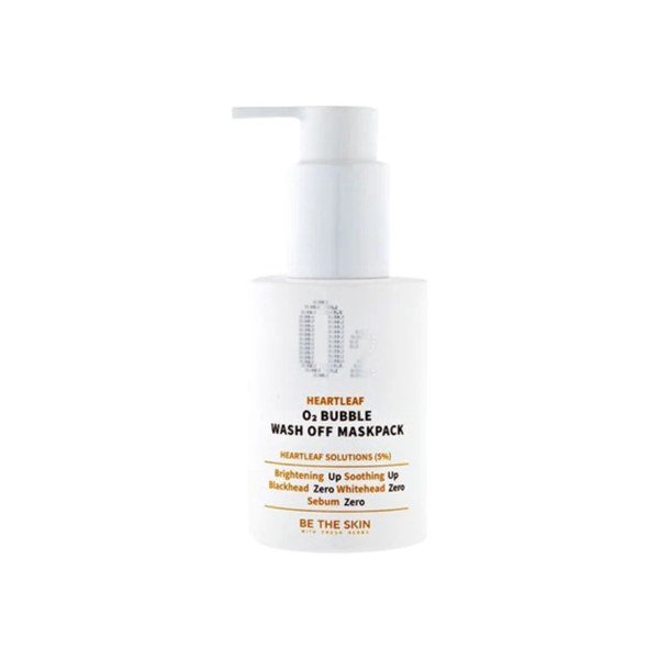 Be The Skin Heartleaf O2 Bubble wash off maskpack 120g - Kbazar - Korean Cosmetics Store