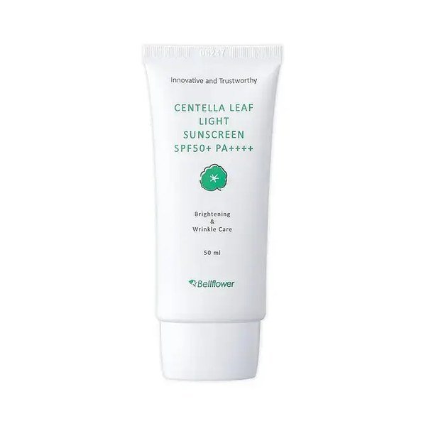 Bellflower Centella Leaf Light Sunscreen SPF50+ PA++++ – 50ml - Kbazar - Korean Cosmetics Store