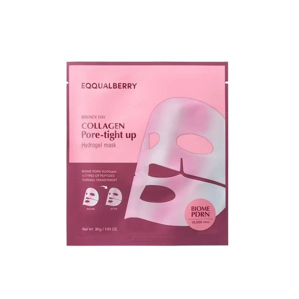 Eqqualberry Collagen Pore-tight up Hydrogel Mask 30g - Kbazar - Korean Cosmetics Store