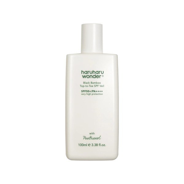 Haruharu Wonder Black Bamboo Top-to-Toe SPF Veil SPF50+ PA++++ 100ml - Kbazar - Korean Cosmetics Store