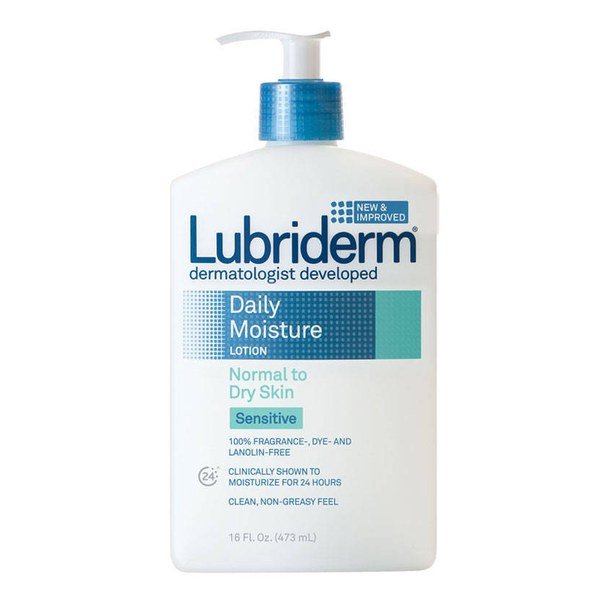 Lubriderm Daily Moisture Lotion for Normal to Dry Skin (Sensitive Skin) -473ml - Kbazar - Korean Cosmetics Store