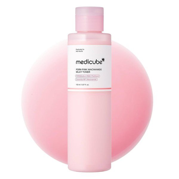 Medicube PDRN PINK NIACINAMAIDE MILKY TONER 150ml - Kbazar - Korean Cosmetics Store