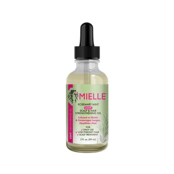 Mielle Organics Rosemary Mint Light Scalp & Hair Strengthening Oil 59ml - Kbazar - Korean Cosmetics Store