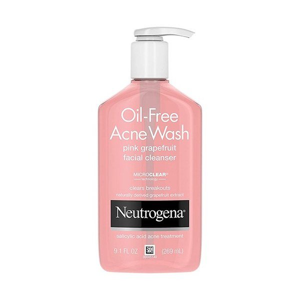 Neutrogena Oil-Free Acne Wash Pink Grapefruit Facial Cleanser 269ml - Kbazar - Korean Cosmetics Store