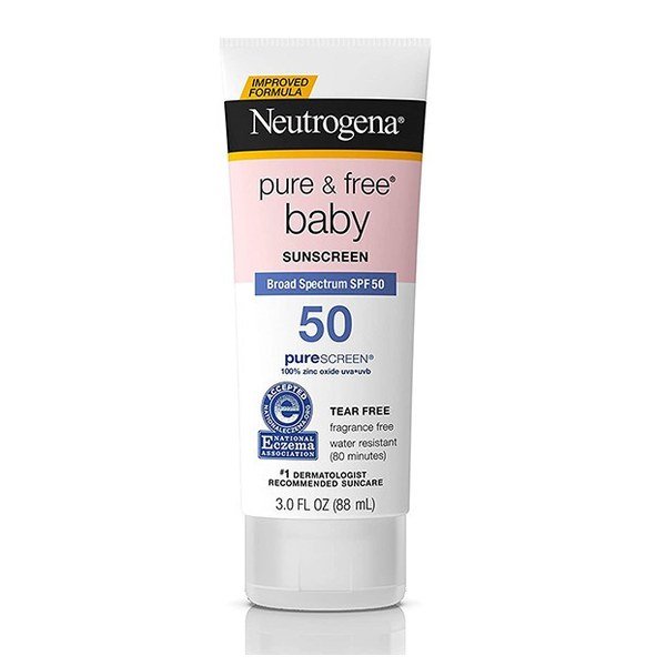 Neutrogena Pure & Free Baby Sunscreen Lotion with SPF 50 – 88ml - Kbazar - Korean Cosmetics Store
