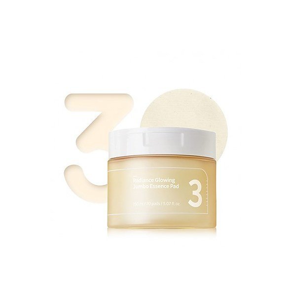 Numbuzin No.3 Radiance Glowing Jumbo Essence Pad 150ml - Kbazar - Korean Cosmetics Store