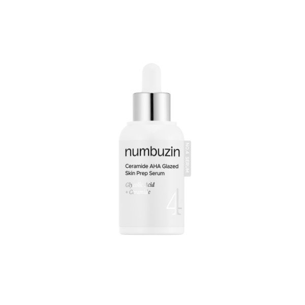 Numbuzin No.4 Ceramide AHA Glazed Skin Prep Serum 30ml - Kbazar - Korean Cosmetics Store
