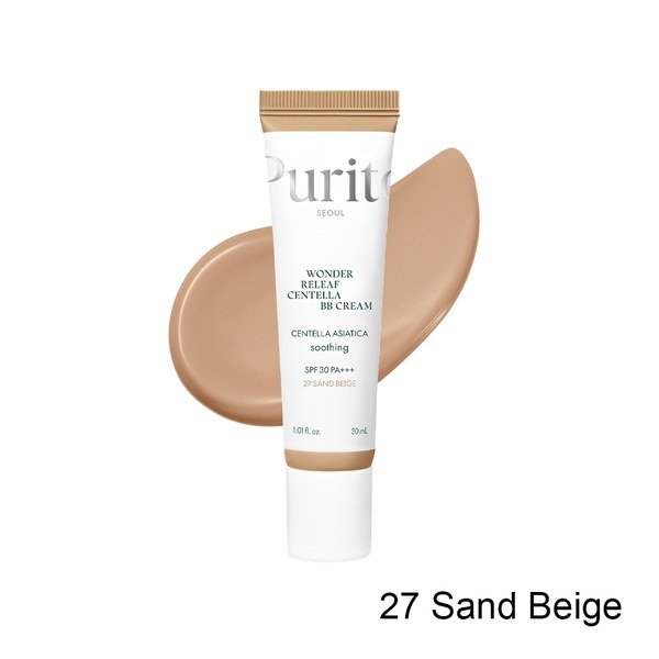 Purito Wonder Releaf Centella BB Cream SPF30 PA+++ (27 Sand Beige) 30ml - Kbazar - Korean Cosmetics Store