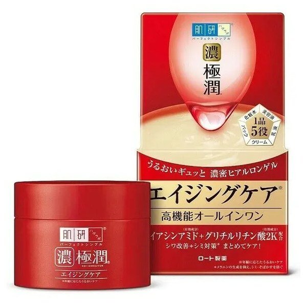 Rohto Hada Labo Gokujyun Aging care Perfect Gel (MOISTURISER) 100g - Kbazar - Korean Cosmetics Store