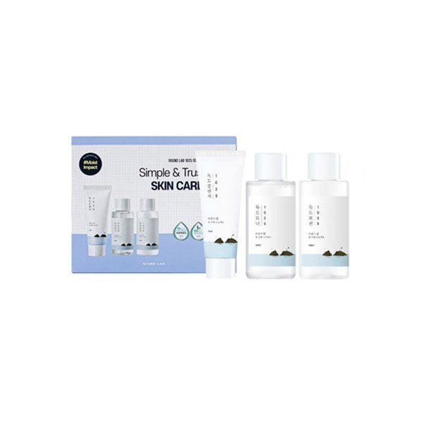 ROUND LAB On The Go Kit (Cleanser 40ml + Toner 50ml + Lotion 50ml) - Kbazar - Korean Cosmetics Store