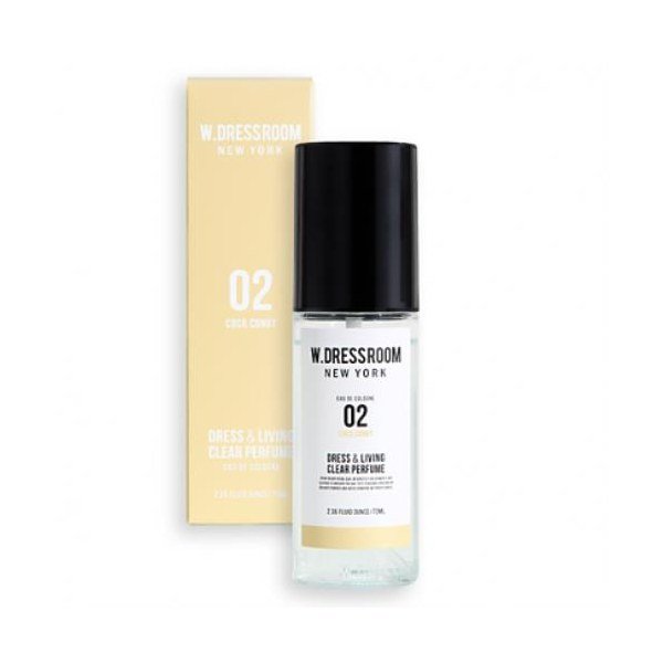 W.DRESSROOM Dress & Living Clear Perfume No.02 CoCo Conut 70ml - Kbazar - Korean Cosmetics Store