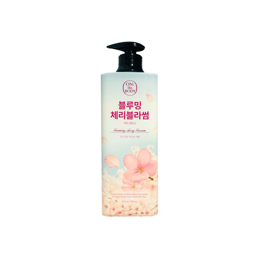 on the body Blooming Cherry Blossom Scent Body Wash 875 ml - Kbazar - Korean Cosmetics Store